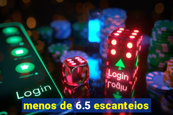 menos de 6.5 escanteios